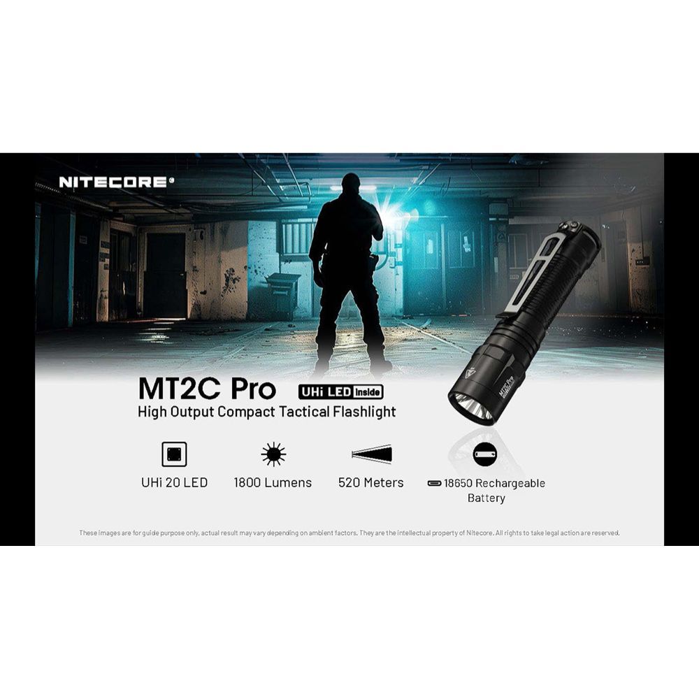 Nitecore MT2C Pro 1800 Lumen EDC Flashlight