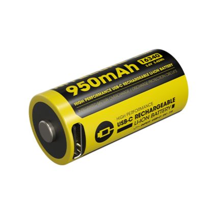 Nitecore NL169R 16340 950mAh Rechargable Battery