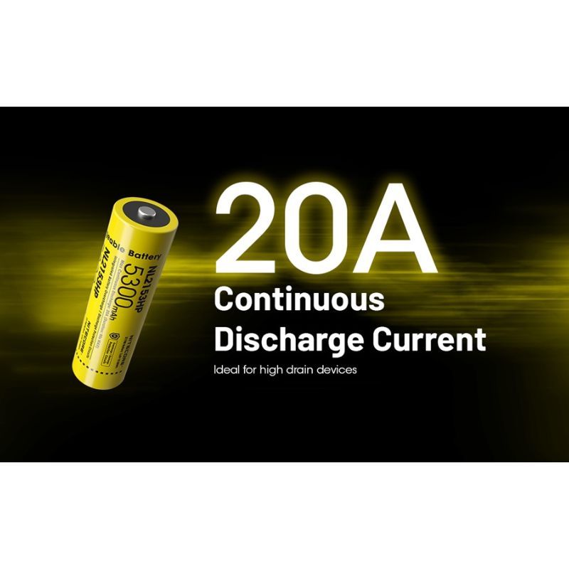 Nitecore NL2153Hp Rechargable 5300mAh 21700 Battery