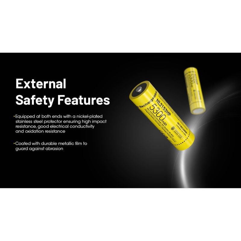Nitecore NL2153Hp Rechargable 5300mAh 21700 Battery