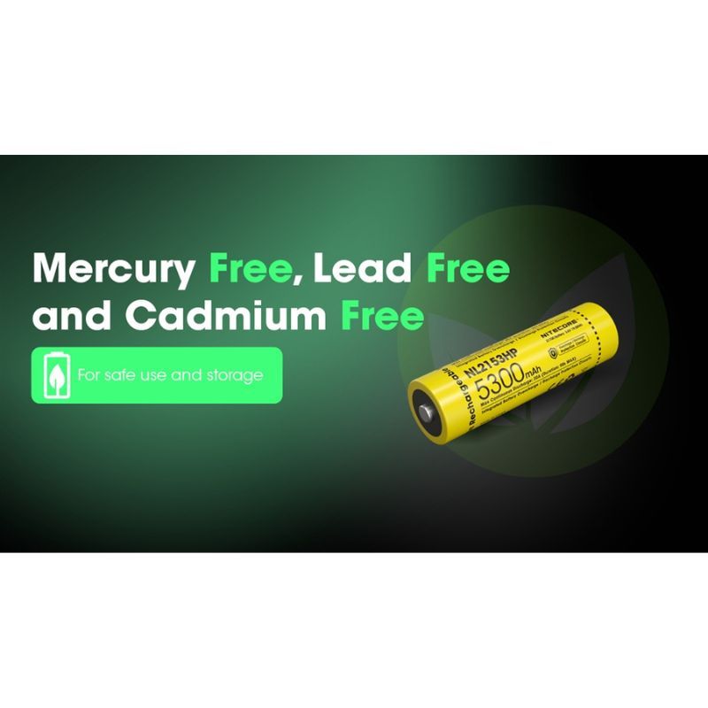 Nitecore NL2153Hp Rechargable 5300mAh 21700 Battery