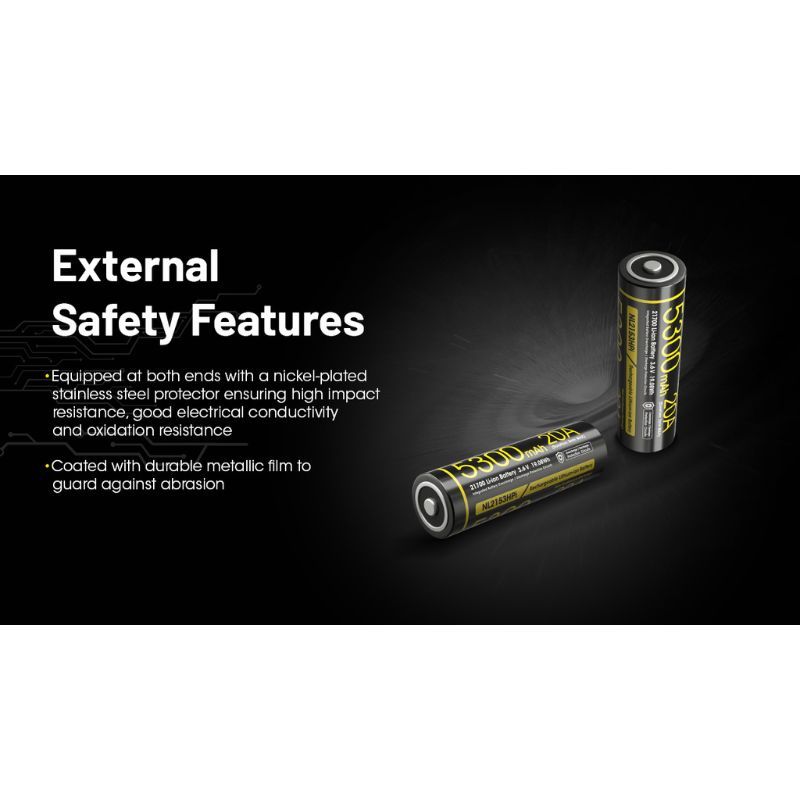 Nitecore NL2153Hpi Rechargable 5300mAh 21700 Battery