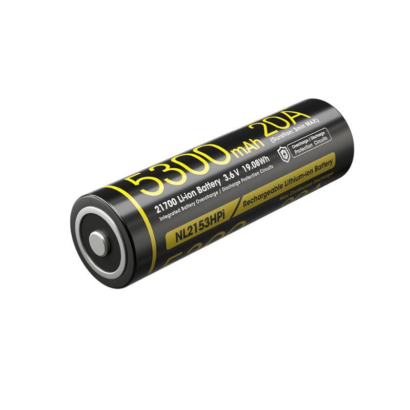 Nitecore NL2153Hpi Rechargable 5300mAh 21700 Battery