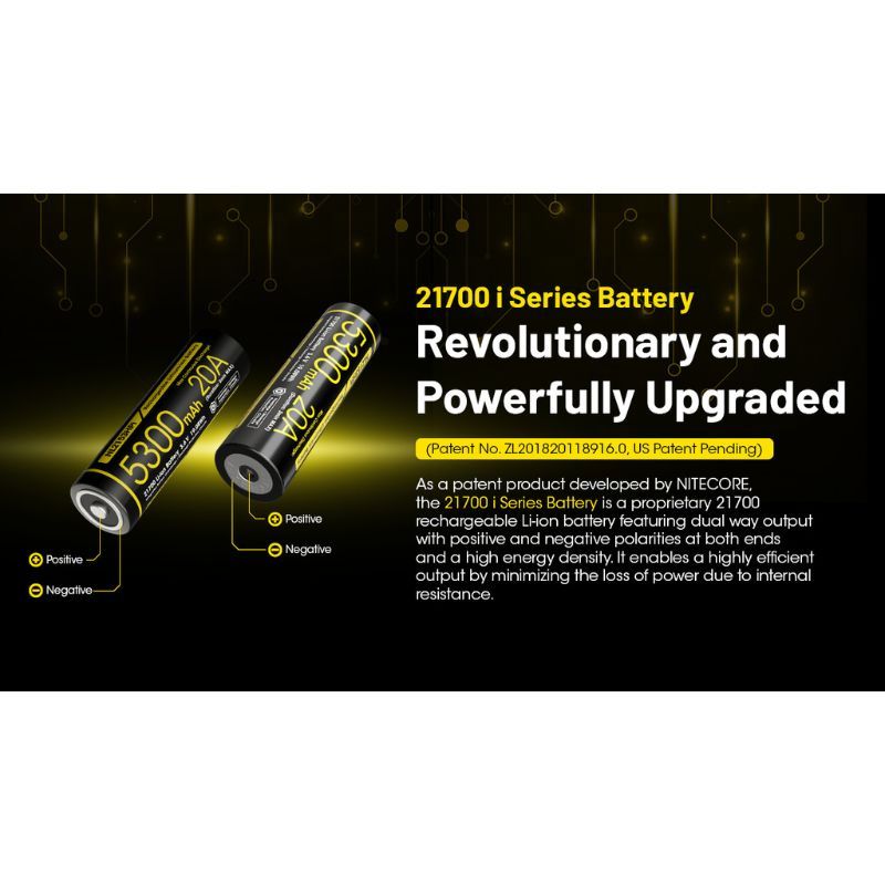 Nitecore NL2153Hpi Rechargable 5300mAh 21700 Battery