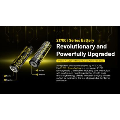 Nitecore NL2153Hpi Rechargable 5300mAh 21700 Battery