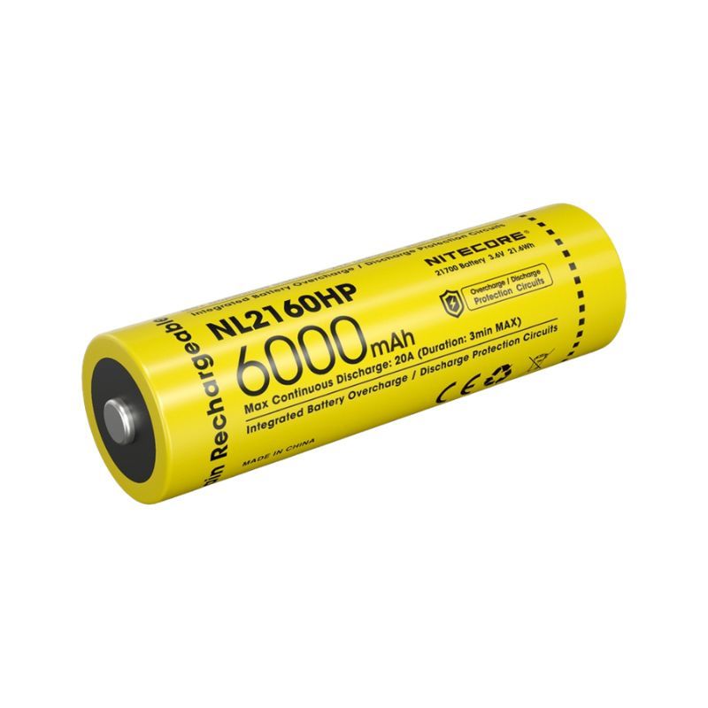 Nitecore NL2160Hp Rechargable 6000mAh 21700 Battery