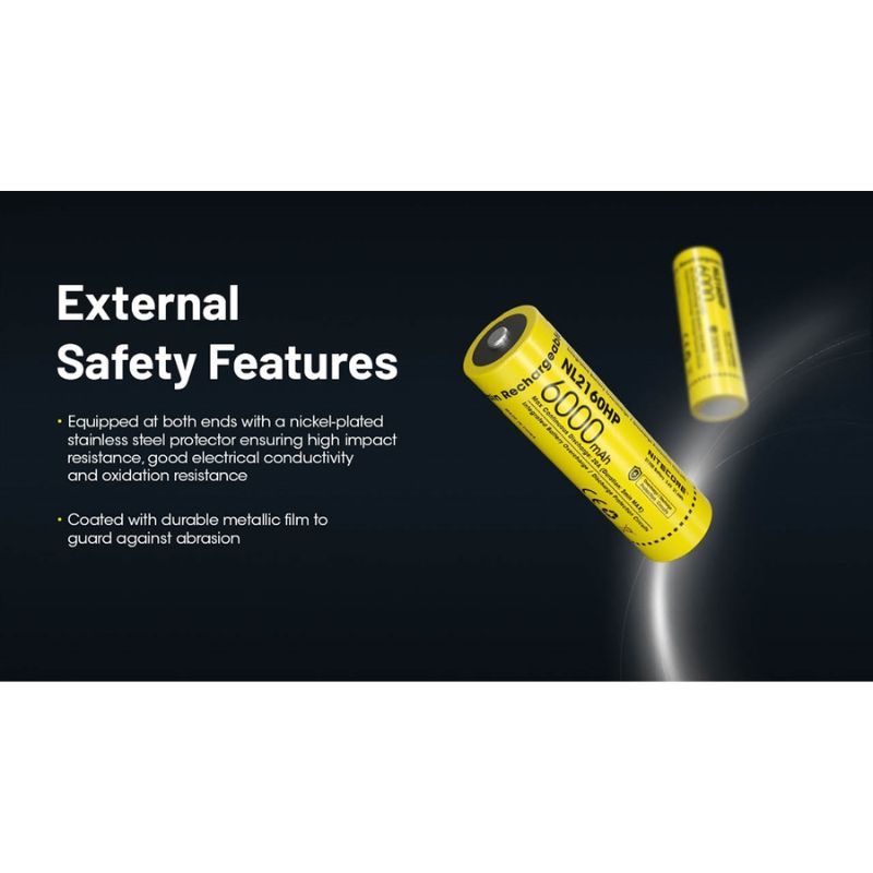 Nitecore NL2160Hp Rechargable 6000mAh 21700 Battery