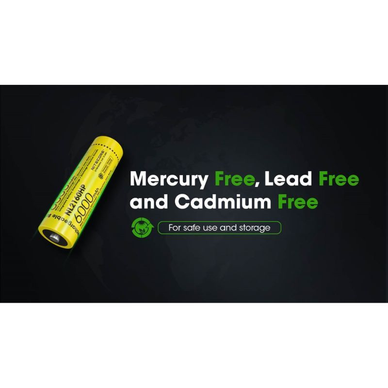 Nitecore NL2160Hp Rechargable 6000mAh 21700 Battery