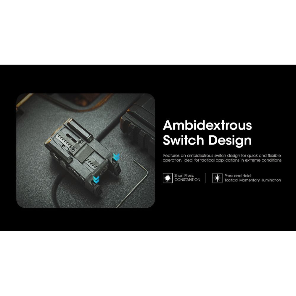 Nitecore NPL25 900 Lumen Rail Mount Flashlight