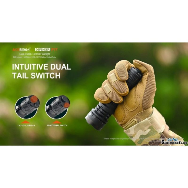 Acebeam P17 Cree XHP70.3 4900 Lumen Tactical Flashlight