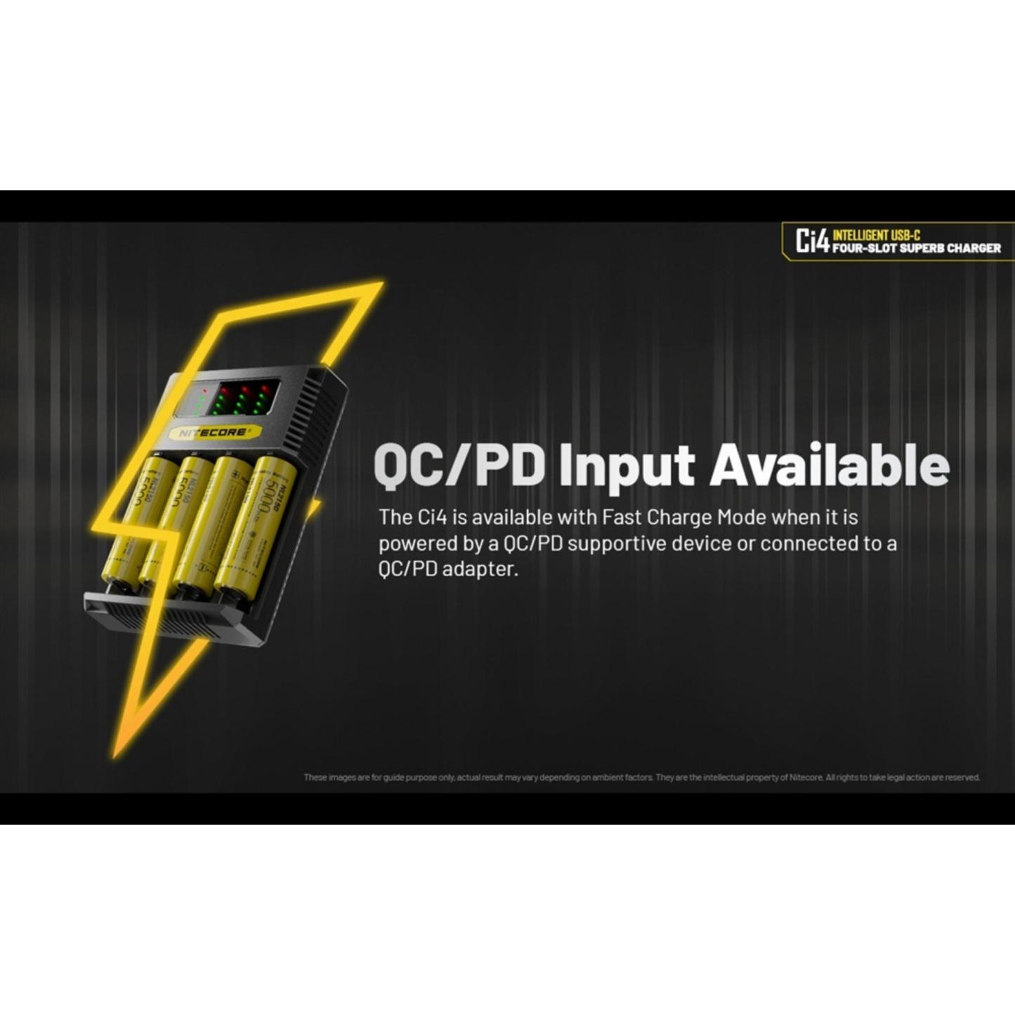 Nitecore Ci4 Four Slot Universal Battery Charger