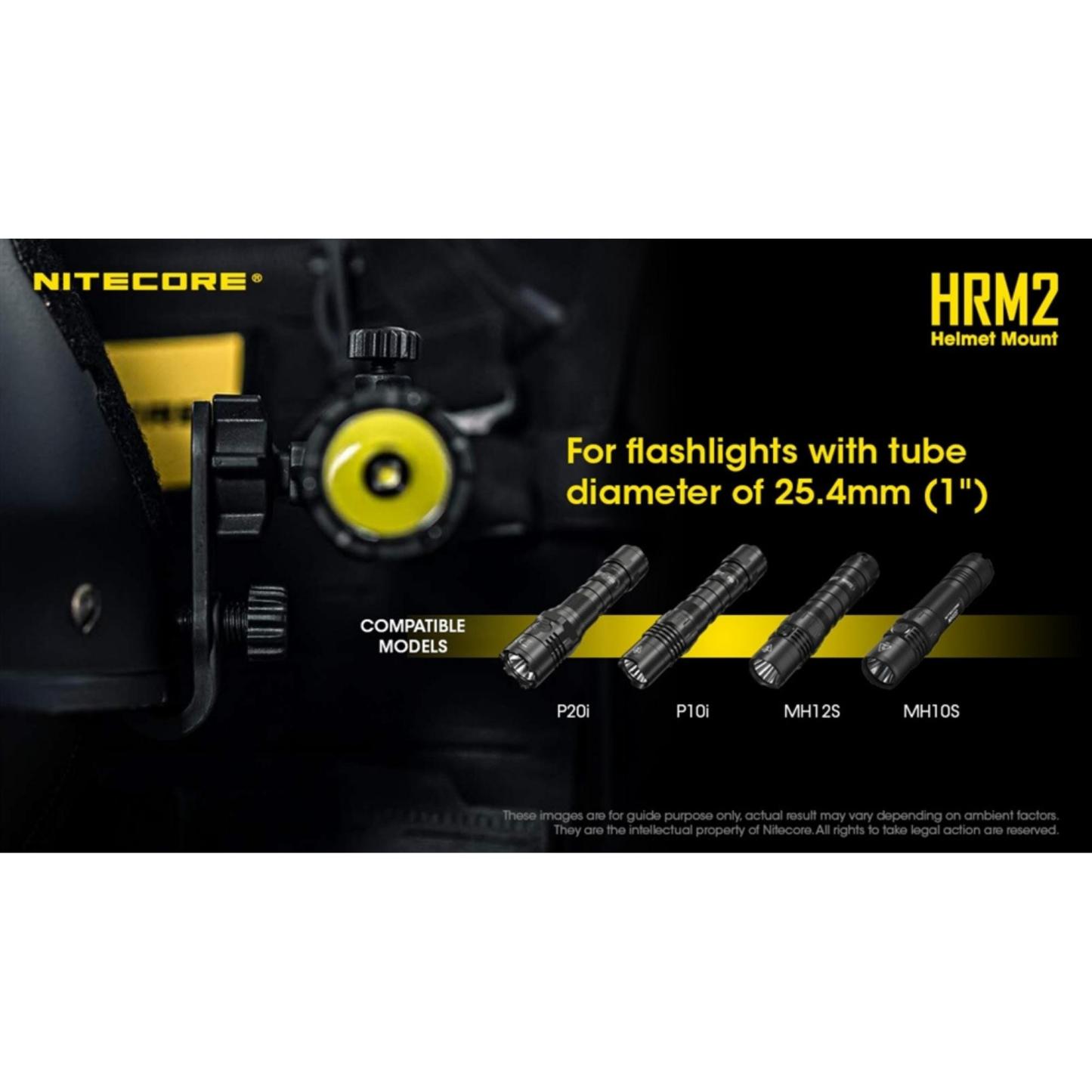 Nitecore HRM2 Helmet Clamp Mount