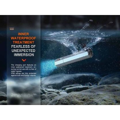 Fenix E-CP 1600 Lumen Rechargable Flashlight With Power Bank