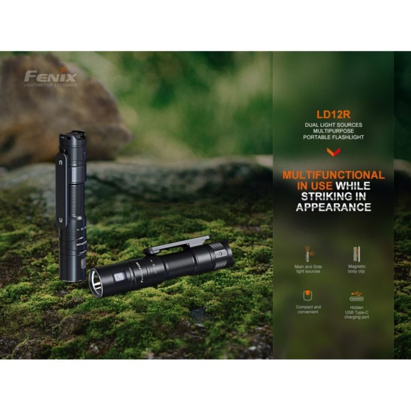 Fenix LD12R Luminus SST20 CW LED 600 Lumen Flashlight