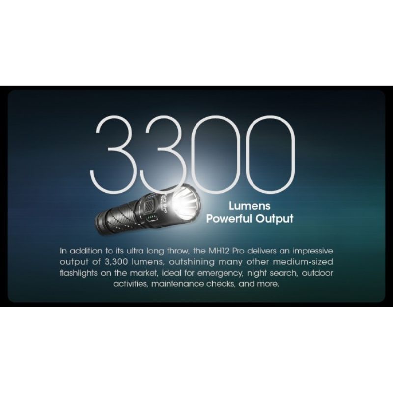 Nitecore MH12 Pro Nitelab UHi 3300 Lumen Flashlight