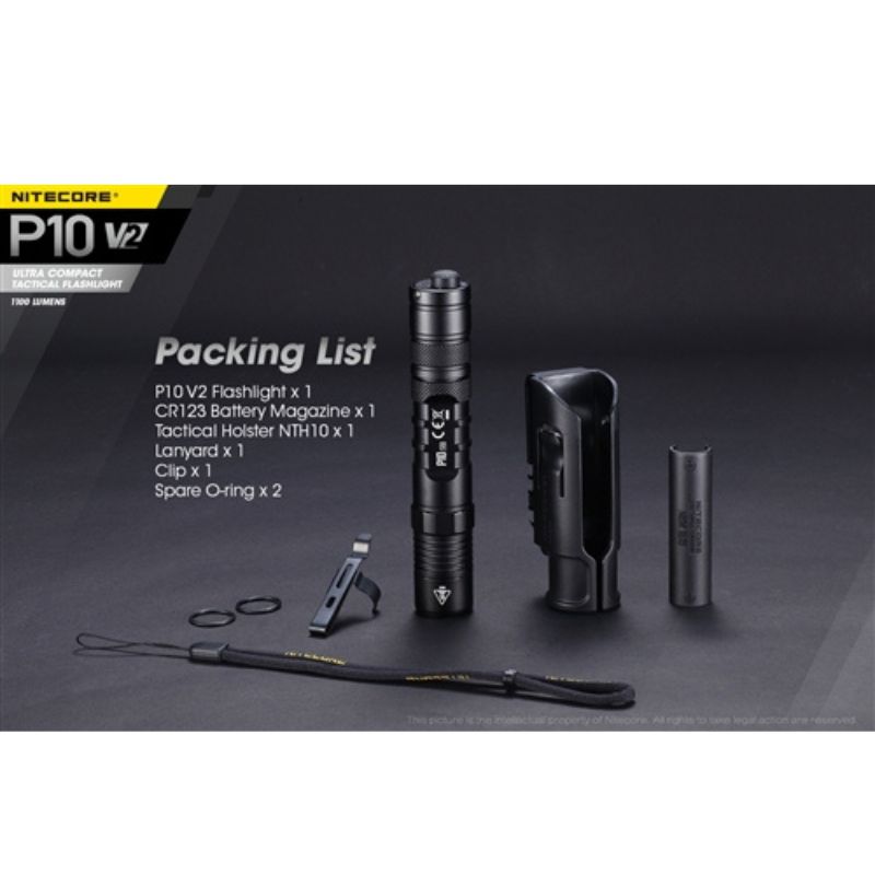 Nitecore P10 V2 1100 Lumen Flashlight