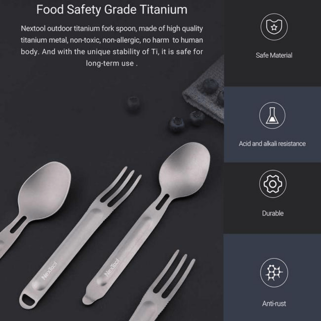 Nextool KT5525 Titanium Cutlery Set NE0124