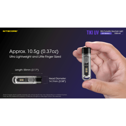Nitecore TIKI UV 70 Lumen Keychain Flashlight