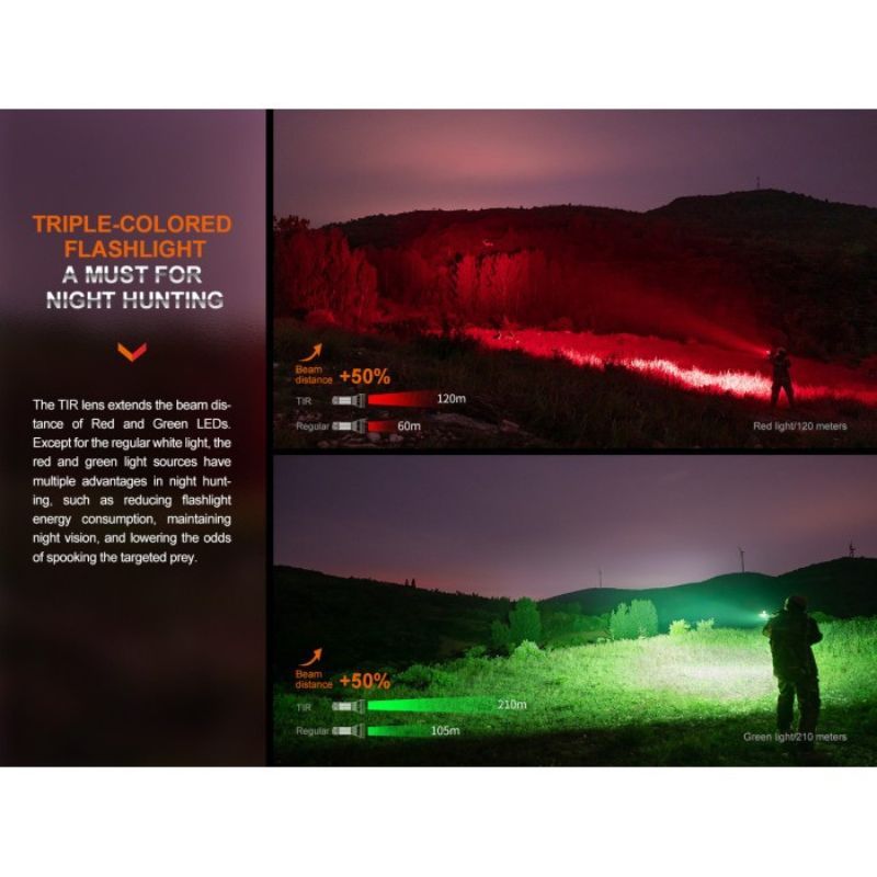 Fenix HT32 SFT70 CW, SFT20 Red, SFT20 Cg Green LED Hunting Flashlight