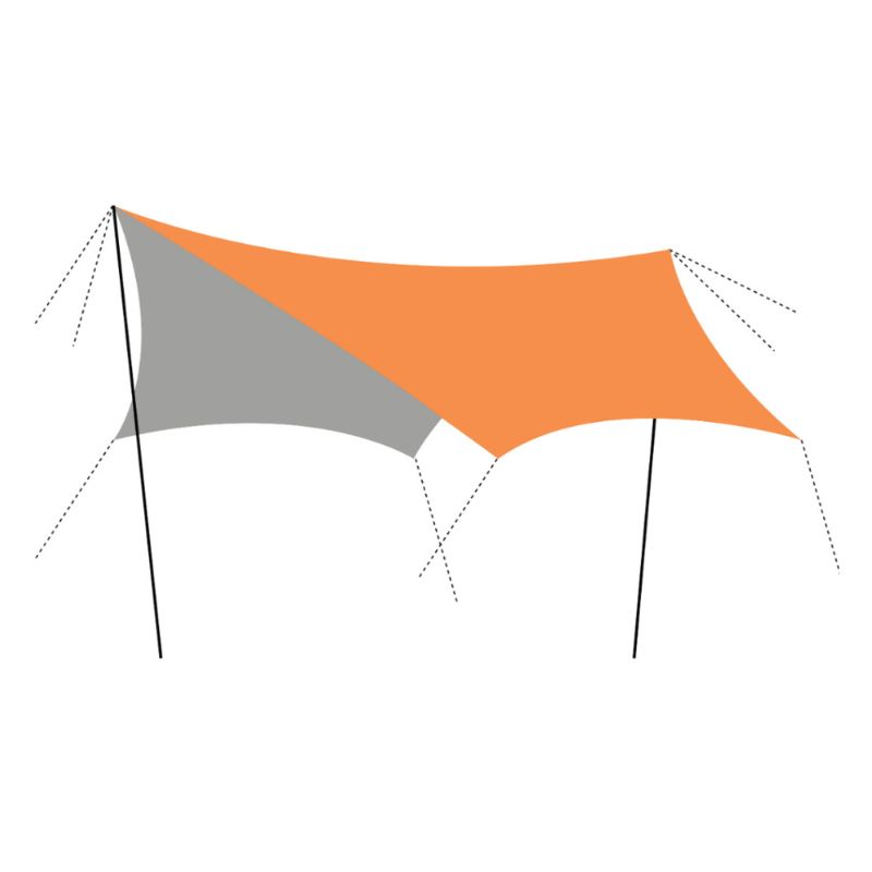 Deer Creek 4x6m Hexagon Tarp with Pole