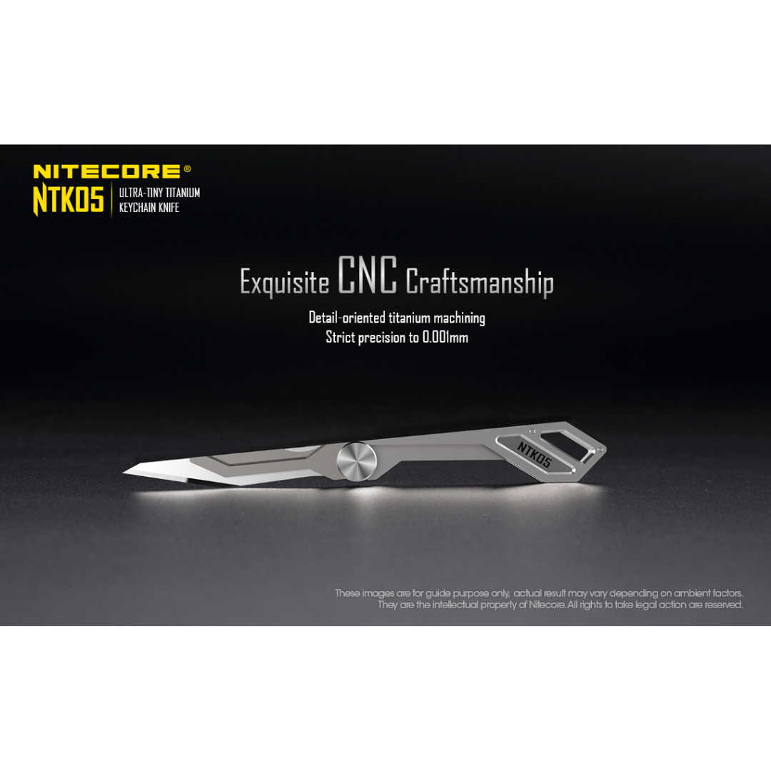 Nitecore NTK05 Titanium Folding Keychain Knife