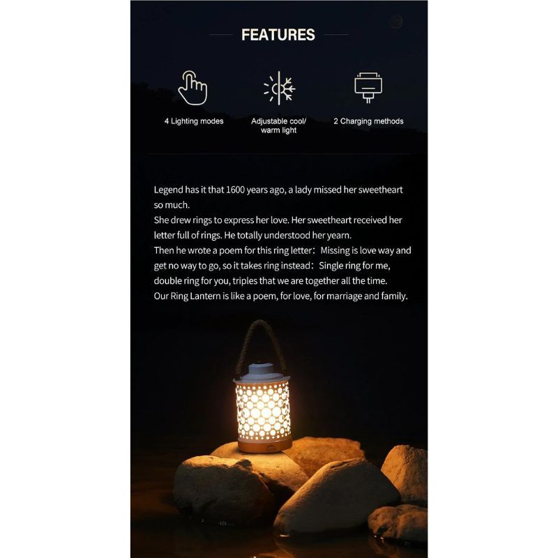 Deer Creek Wild Land 30 Lumen Portable Ring Lantern