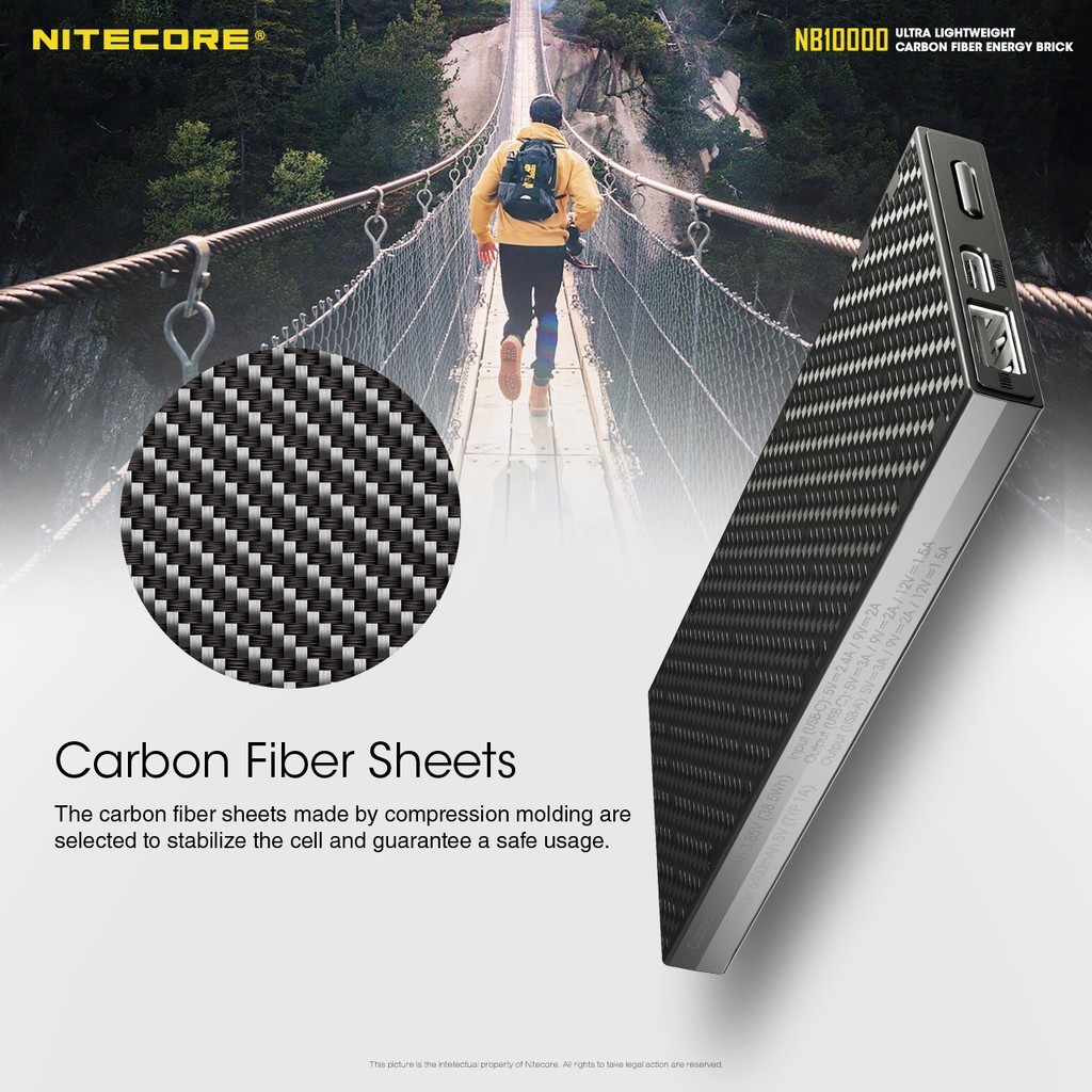 Nitecore NB10000 Gen II Quick USB/USB-C Charge Powerbank