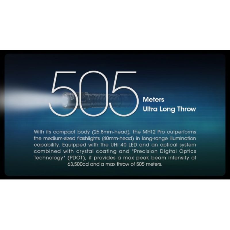 Nitecore MH12 Pro Nitelab UHi 3300 Lumen Flashlight