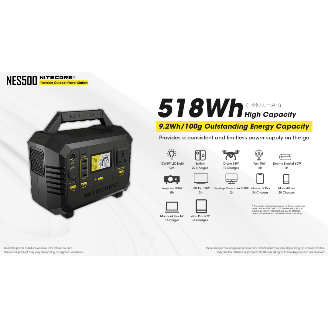 Nitecore NES500 Portable Power Station