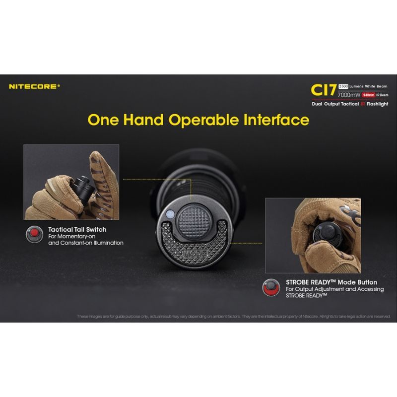 Nitecore CI7 2500 Lumen Infrared Flashlight