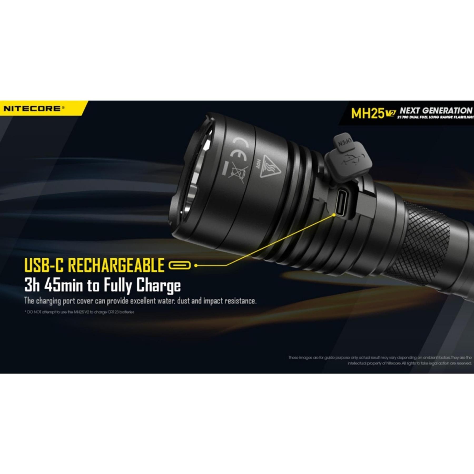 Nitecore MH25 V2 1300 Lumen Flashlight