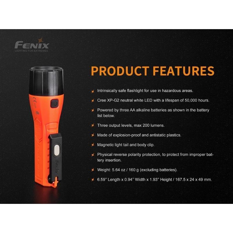 Fenix WF11E 200 Lumen Flashlight