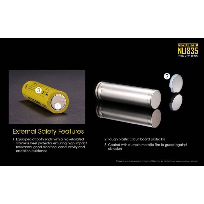 Nitecore NL1835 35000mAh Rechargable 18650 Battery