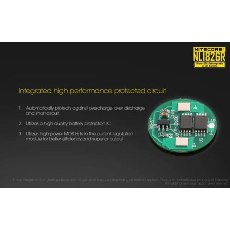 Nitecore NL1826R Battery 3.6V Type C