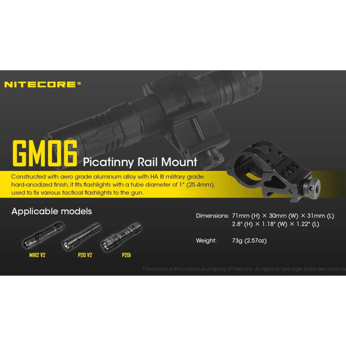 Nitecore GM06 Gun Mount