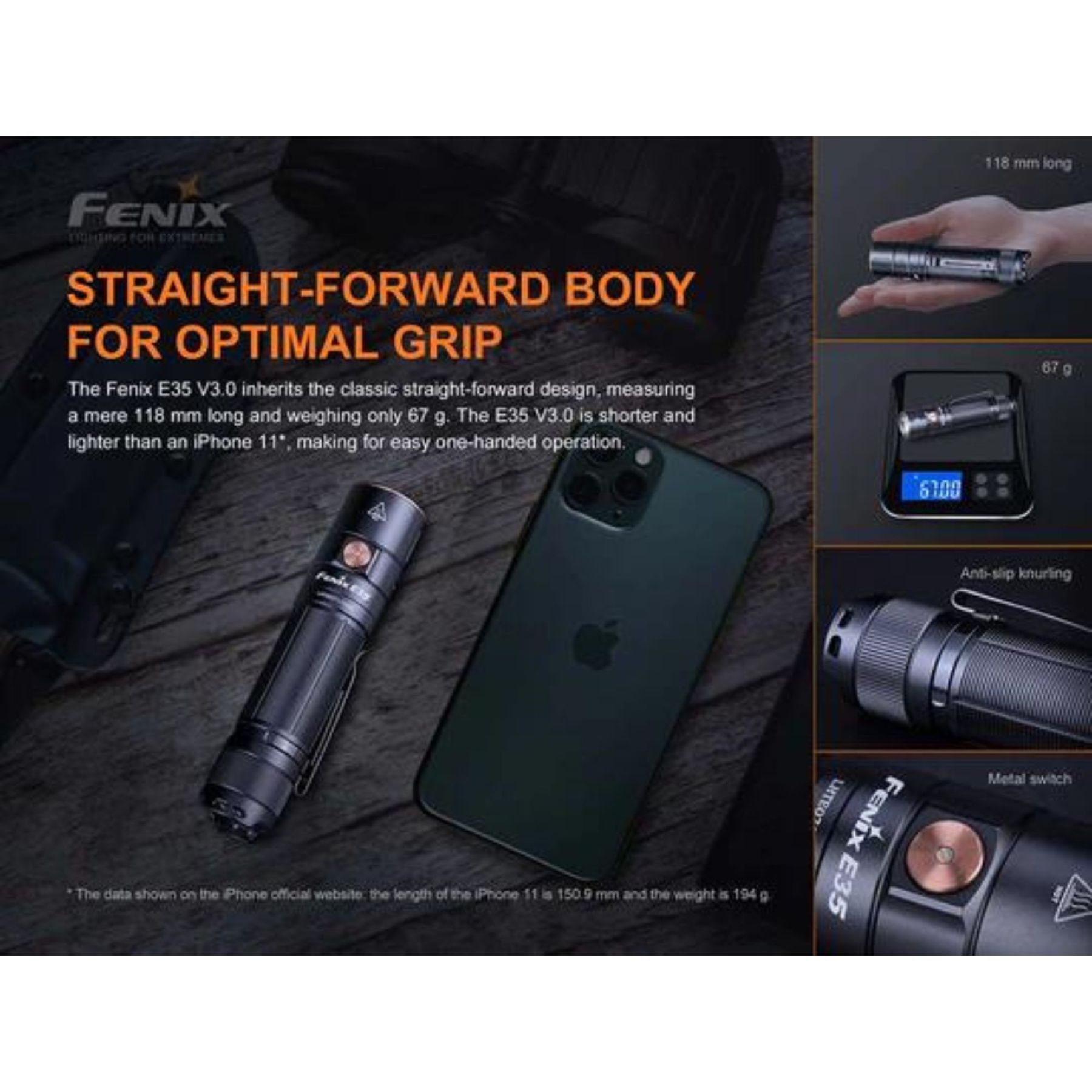 Fenix E35 V3.0 3000 Lumens Flashlight
