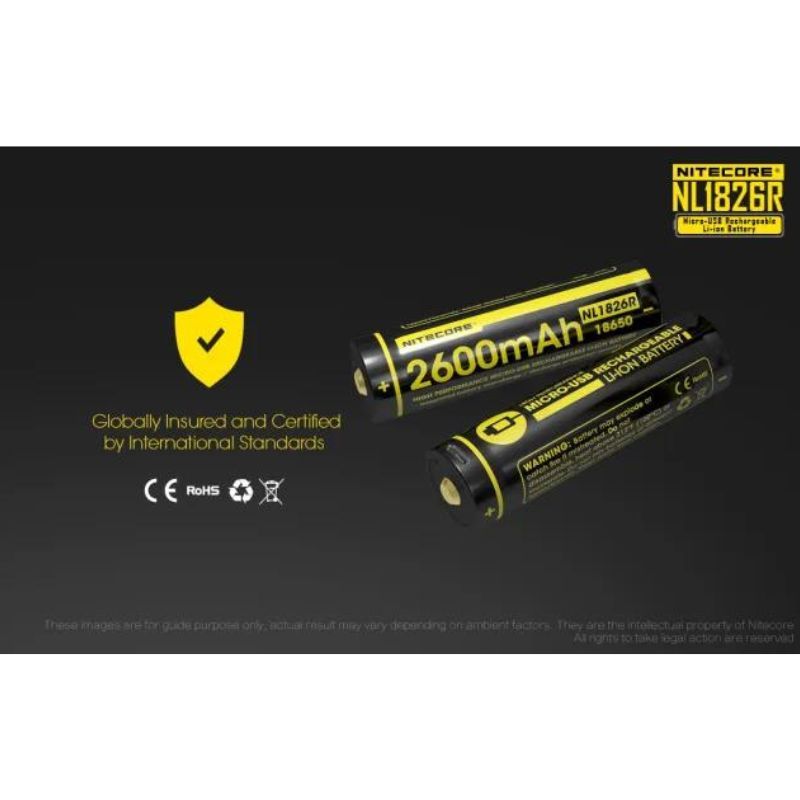 Nitecore NL1826R Battery 3.6V Type C