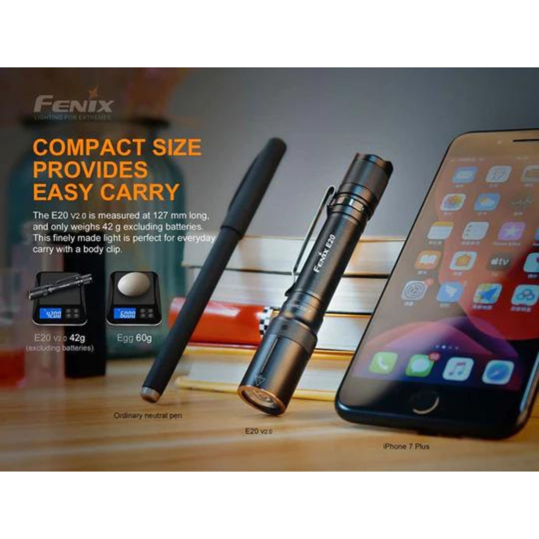 Fenix E20 V2.0 350 Lumens Flashlight