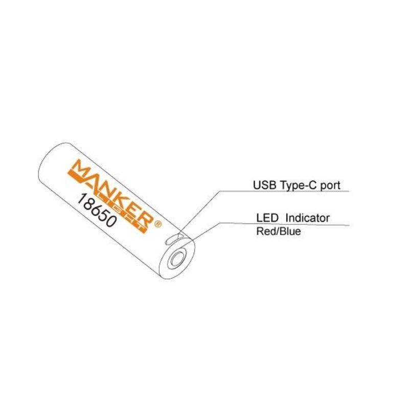 Manker Striker Titanium 2300L Flashlight