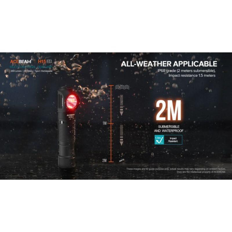 Acebeam H15 2.0 CW LED 2800 Lumen Headlamp