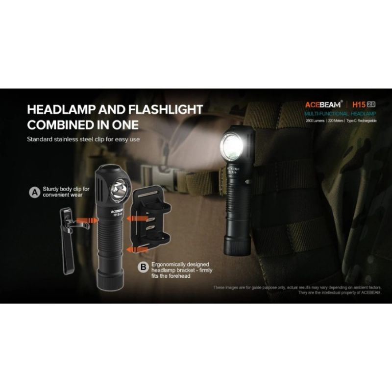 Acebeam H15 2.0 CW LED 2800 Lumen Headlamp