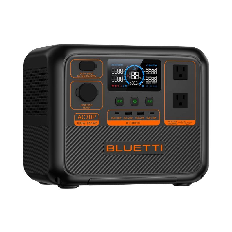 BLUETTI AC70P Power Station 1000W 864Wh