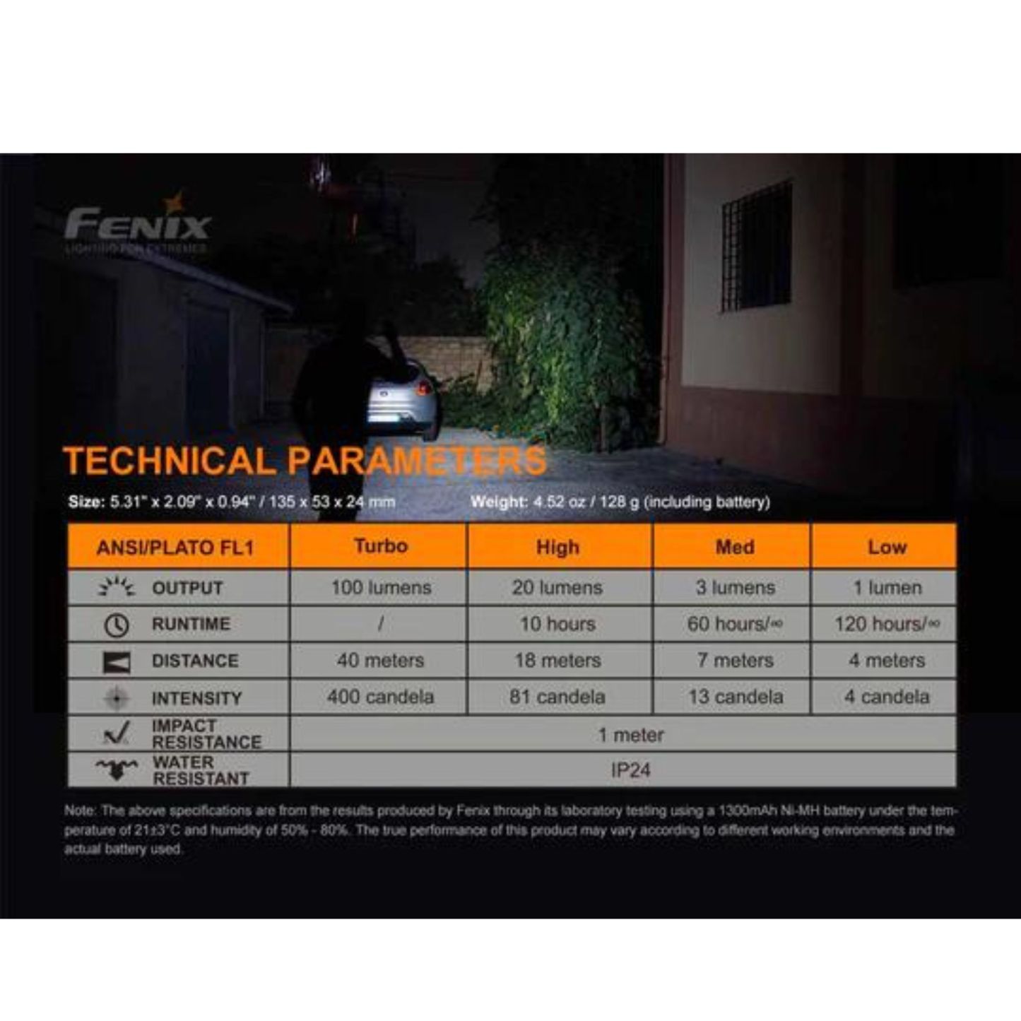Fenix E-Star 100 Lumen Emergency Flashlight