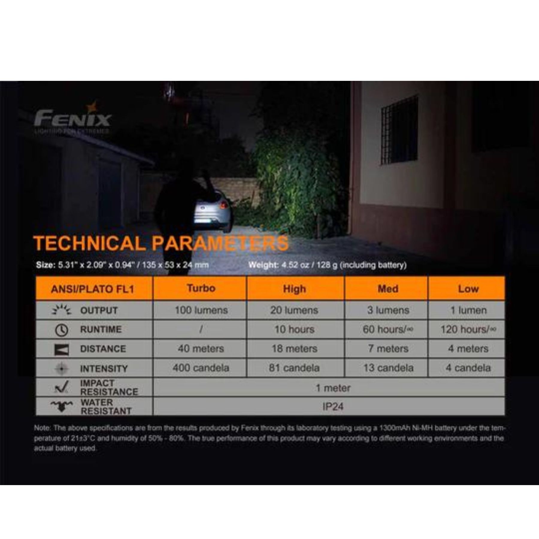 Fenix E-Star 100 Lumen Emergency Flashlight