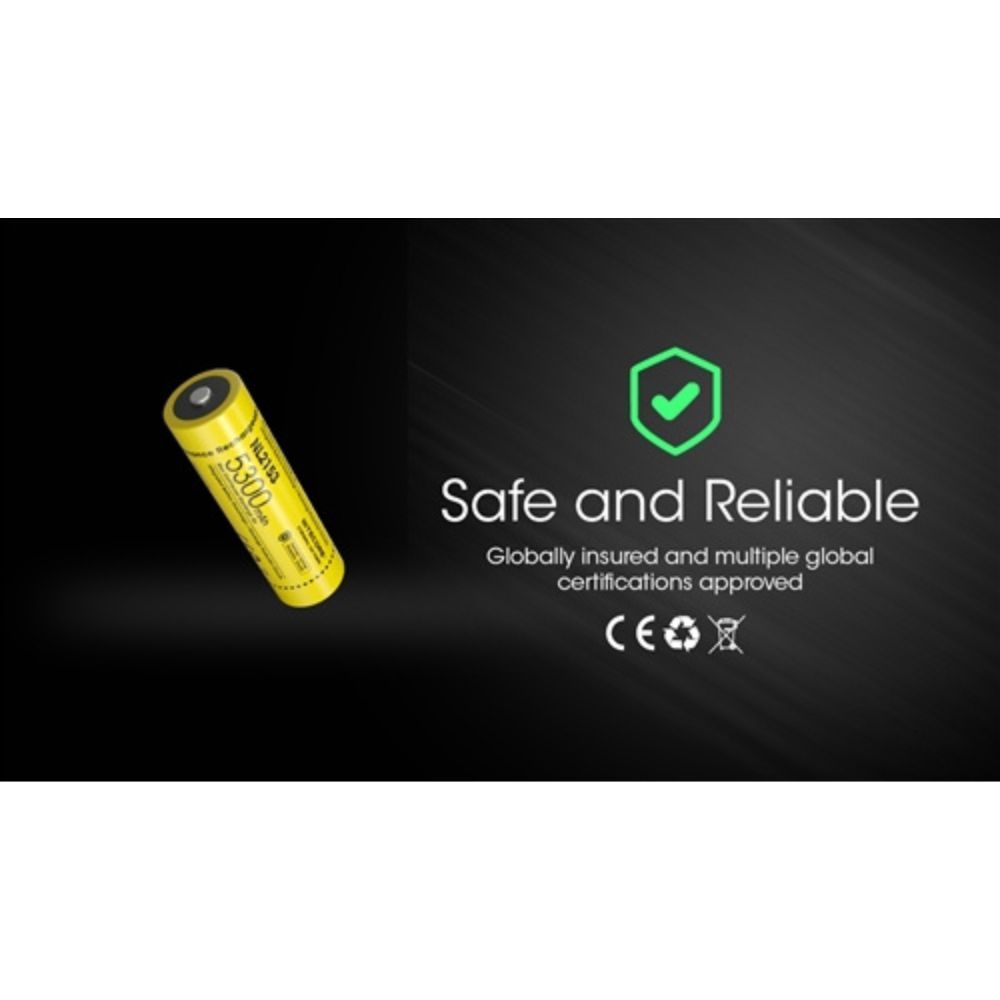 Nitecore NL2153 5300mAh Rechargeable 21700 Battery