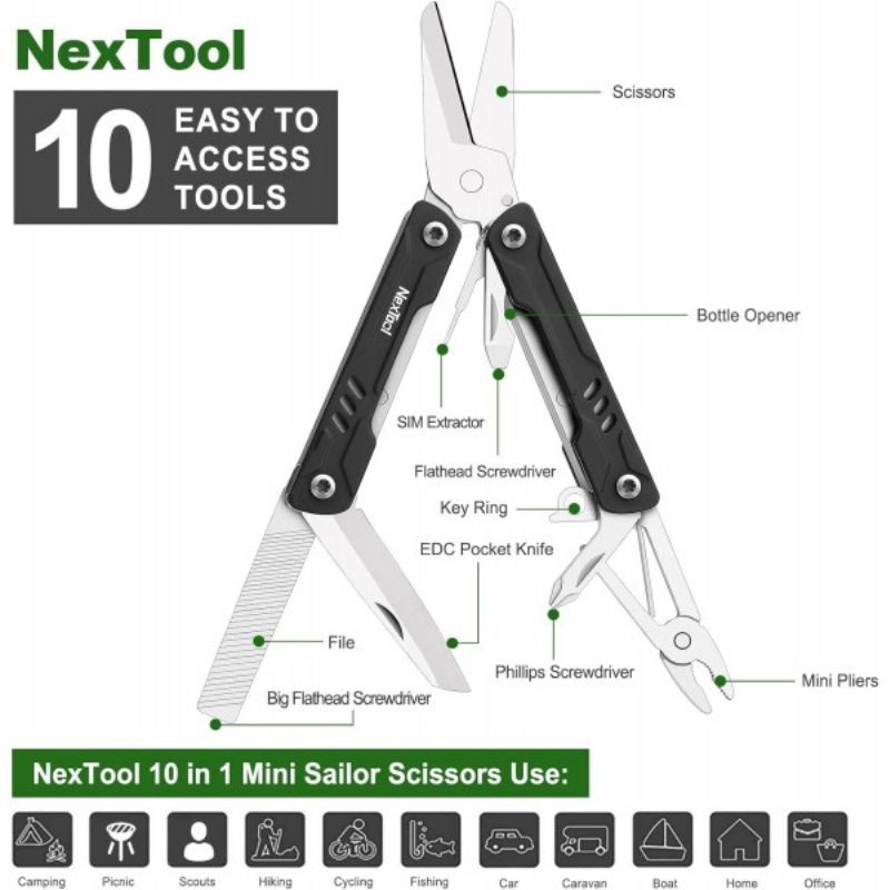 Nextool 9 In 1 Mini Sailor Multitool NE20237