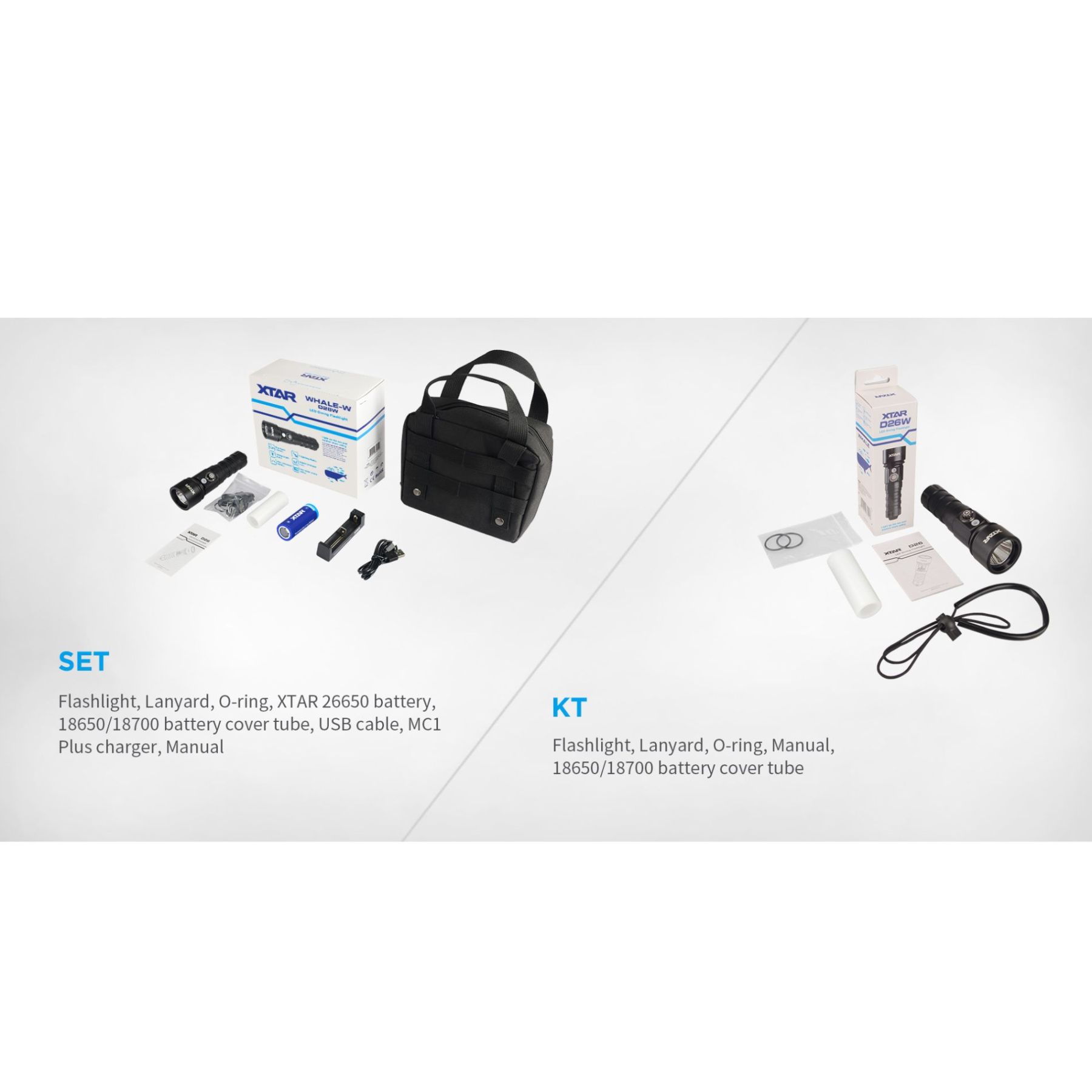 XTAR D26W 1000 Lumen Flashlight