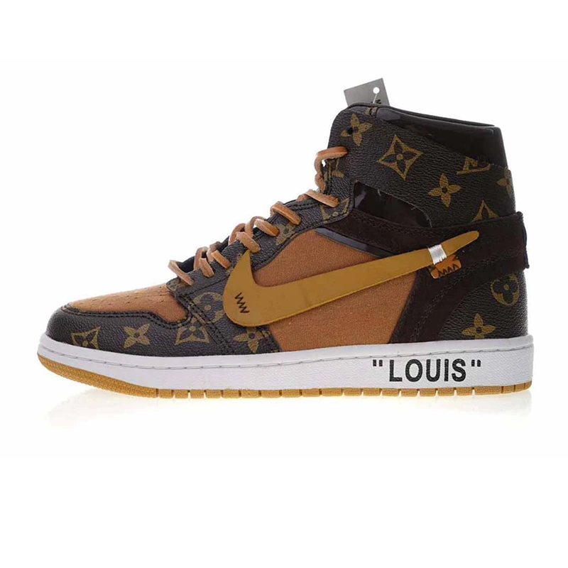 Nike Air Jordan 1 x Louis Vuitton High Top Basketball Shoes On Sale