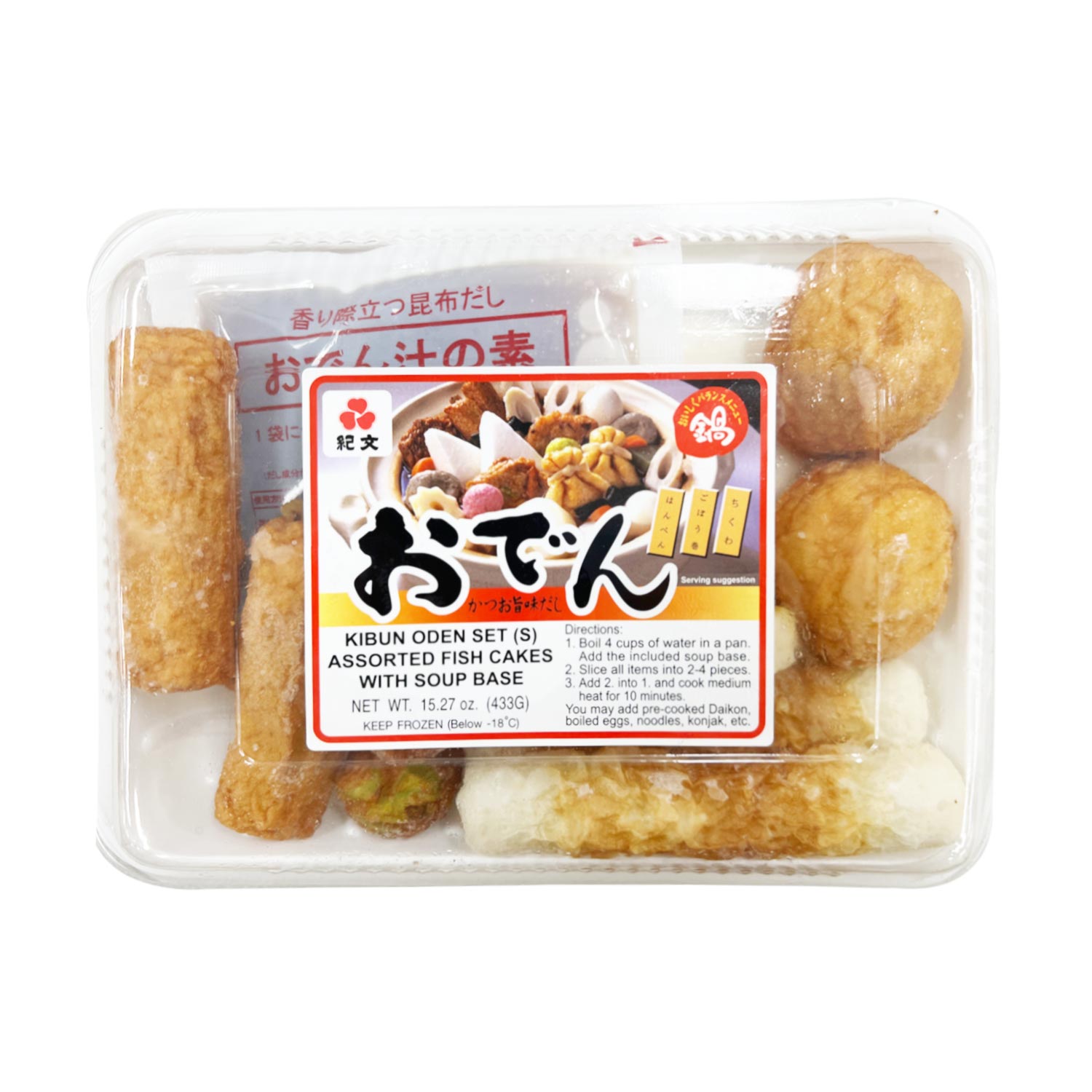 Kibun Oden Set Assorted Fish Cakes With Soup Base 433g-eBest-BBQ & Hotpot,Frozen food
