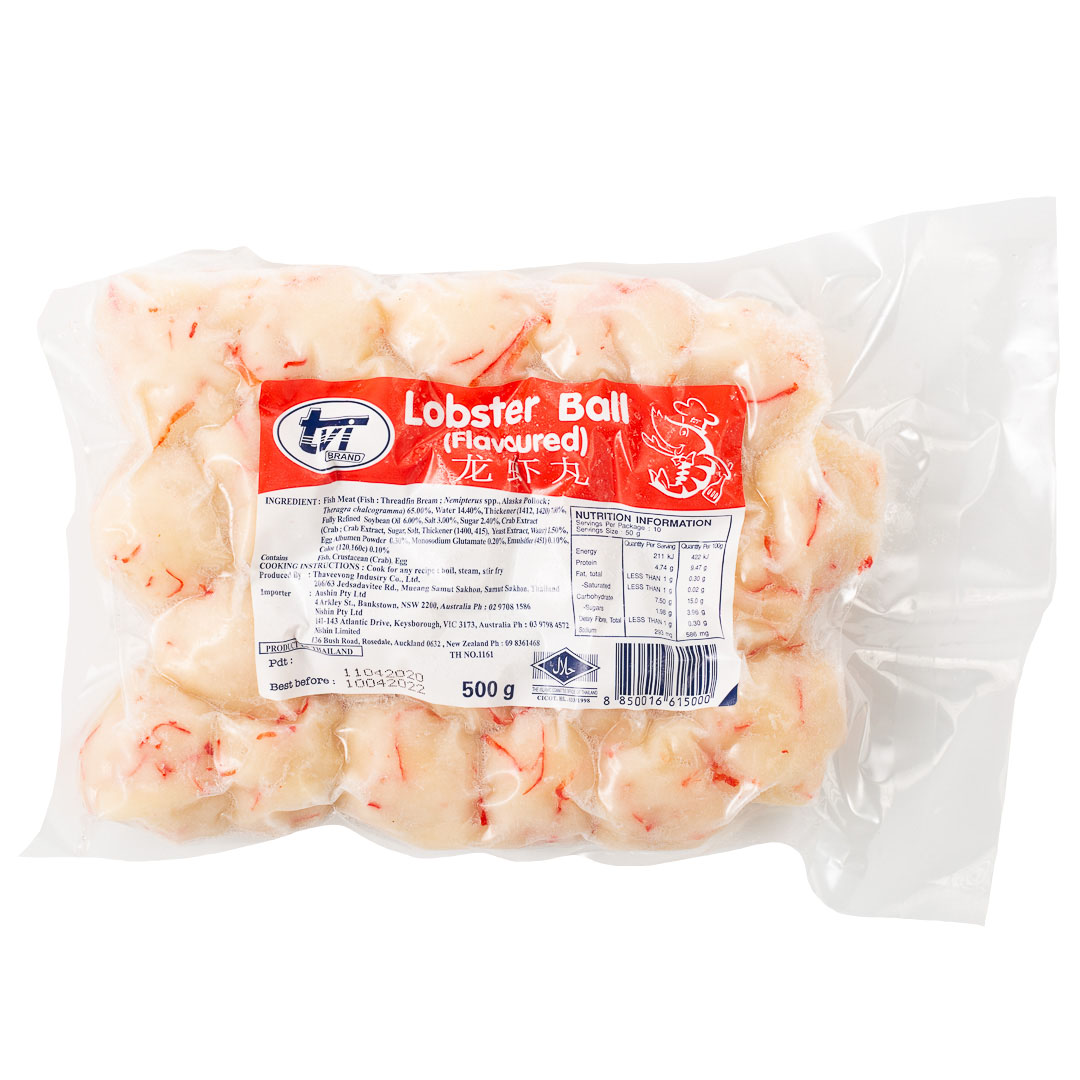 Aushin Frozen Lobster Flavour Fish Balls 500g-eBest-BBQ & Hotpot,Frozen food